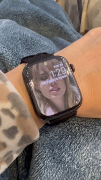 an apple watch with taylor swift's face on it