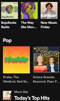 a screenshot of the radio app on a phone